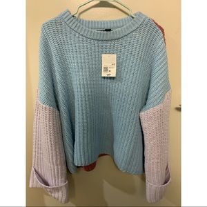 NEW WITH TAGS Knitted Multicolored Sweater